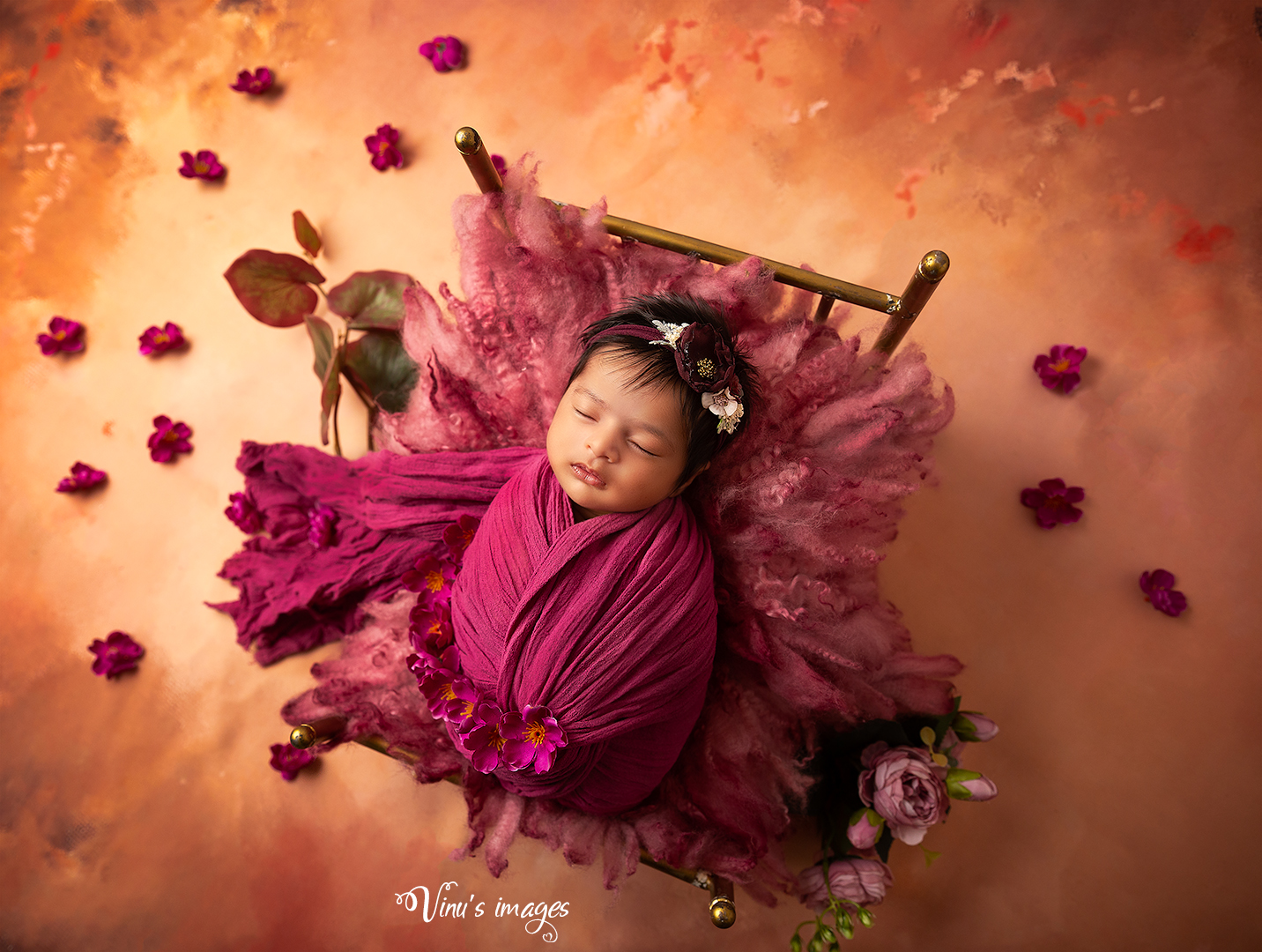 Thematic Newborn best baby photoshoot in Bangalore by Vinu's Images
