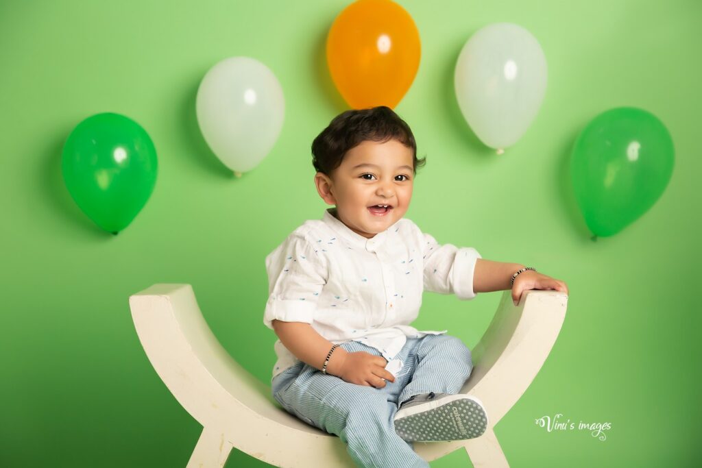 Independence day photoshoot ideas for baby boy in Delhi, by Vinus Images