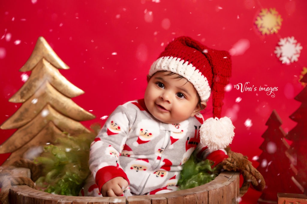 Festive theme for baby boy photoshoot in Gurgaon - photography by Vinus Images